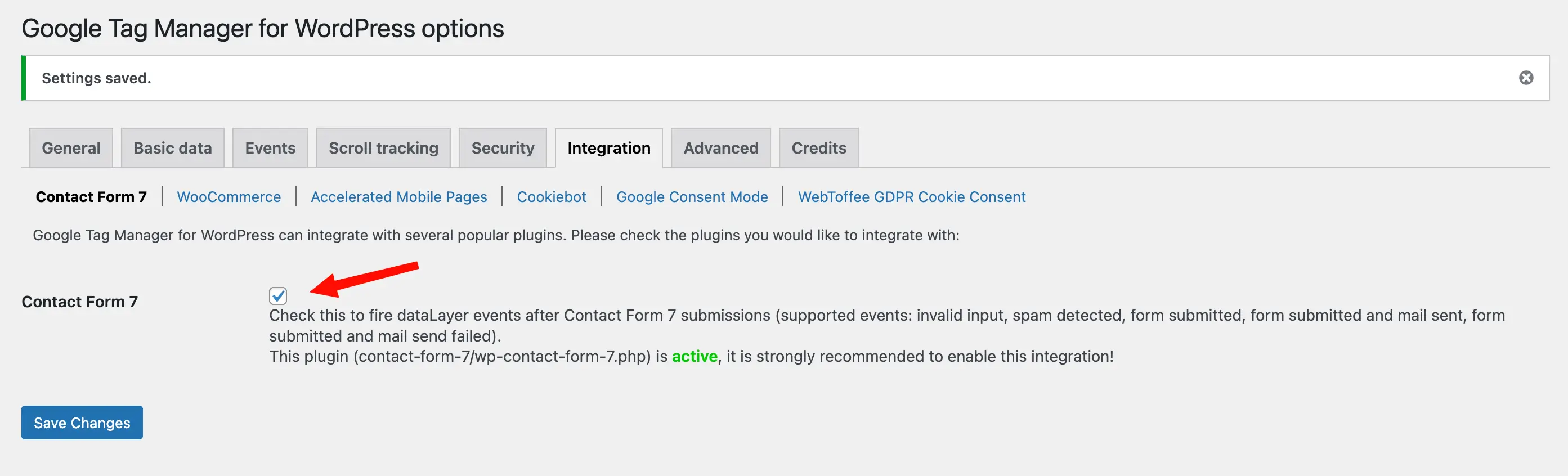 GTM4WP Contact Form Integration